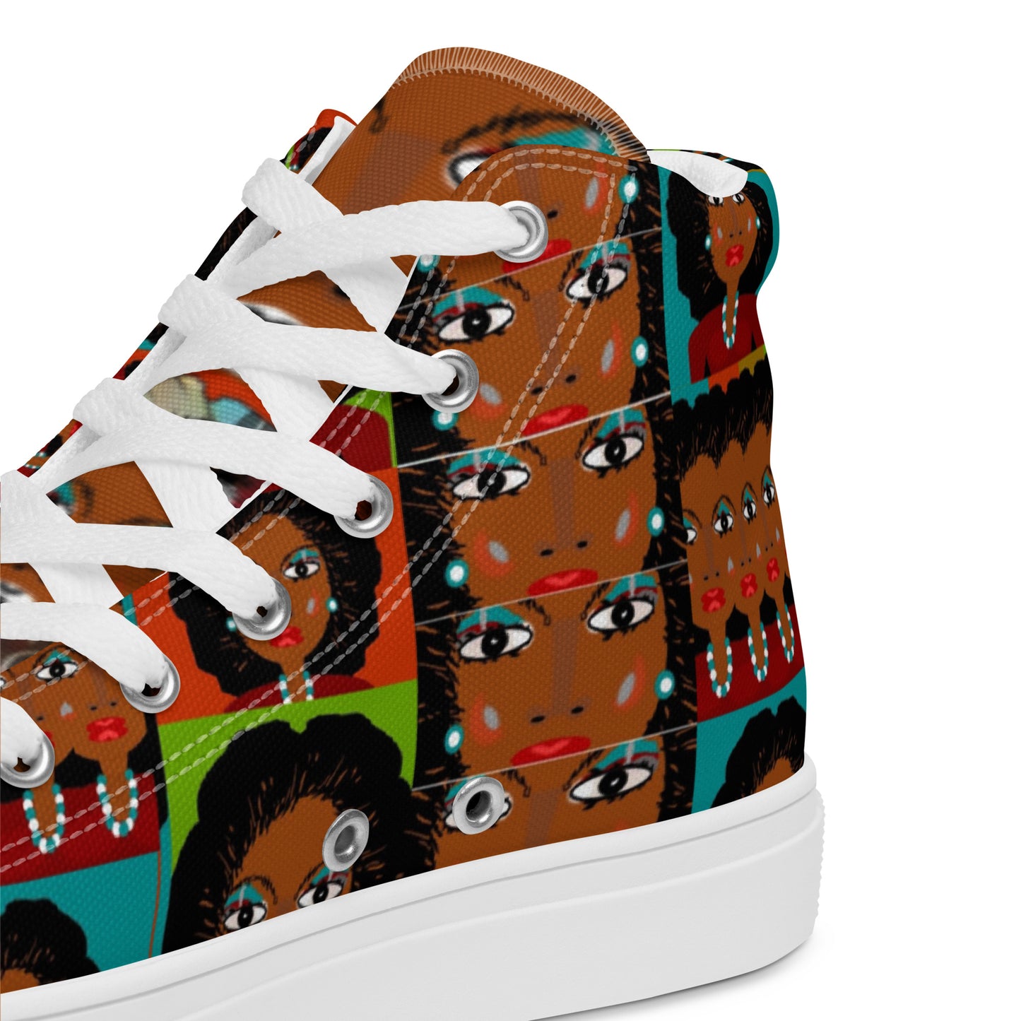 Women’s high top canvas shoes