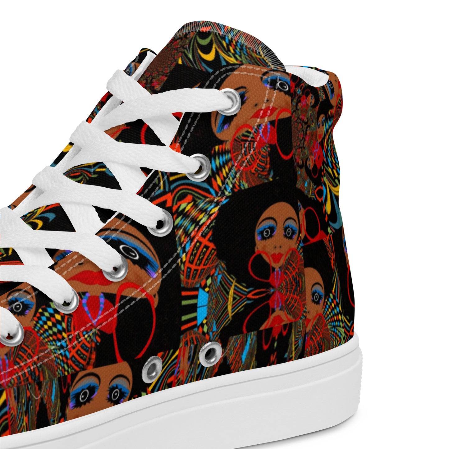 Women’s high top canvas shoes