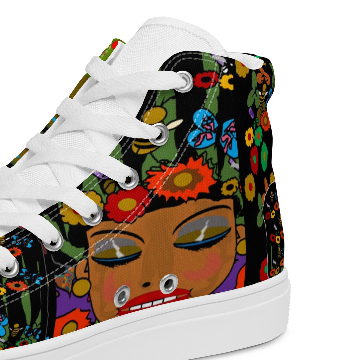 Women’s high top canvas shoes