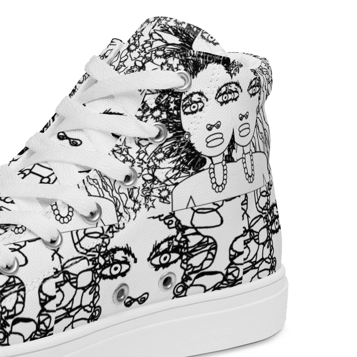 Women’s high top canvas shoes