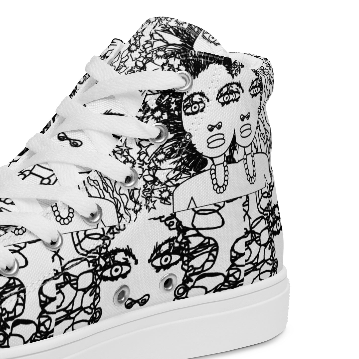 Women’s high top canvas shoes