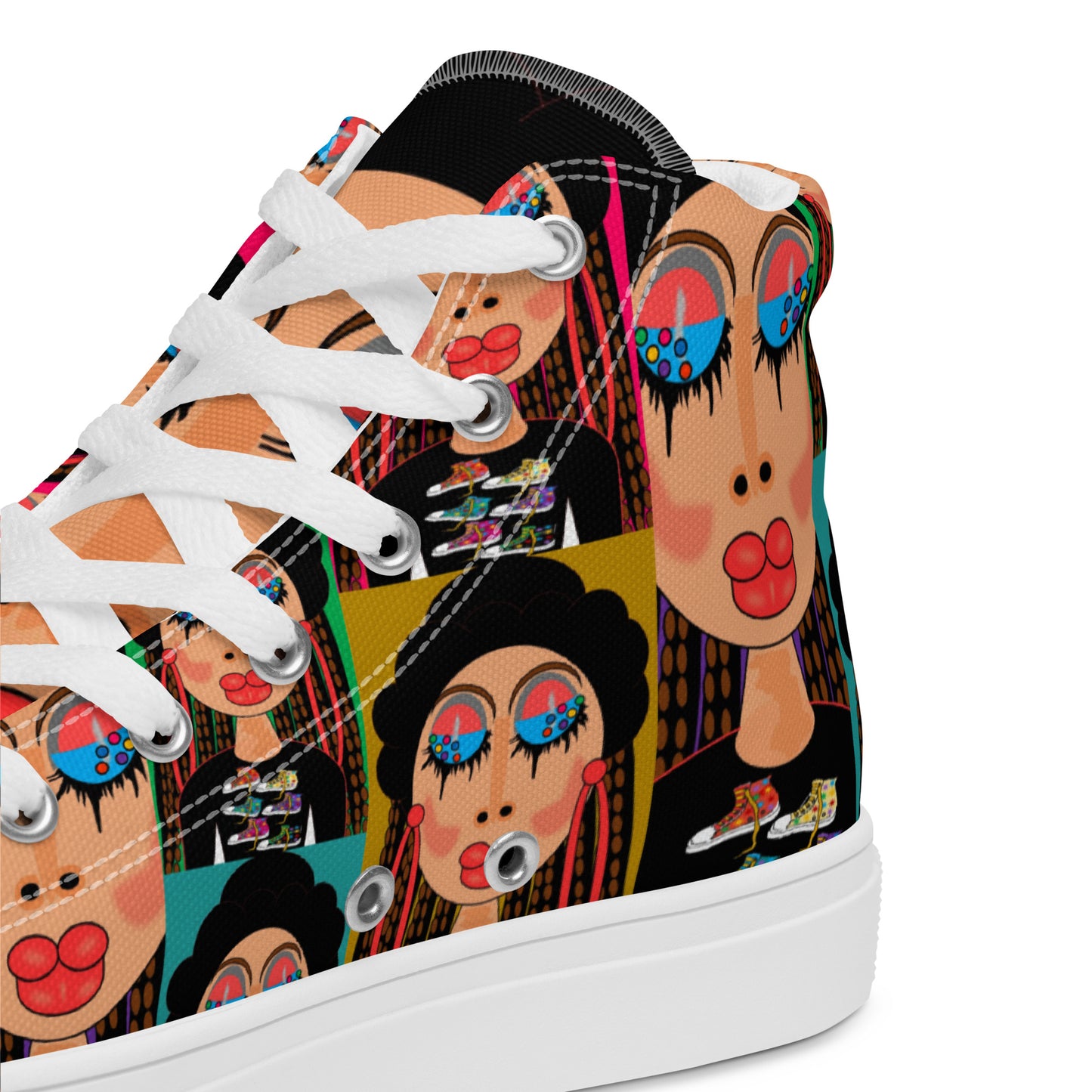 Women’s high top canvas shoes