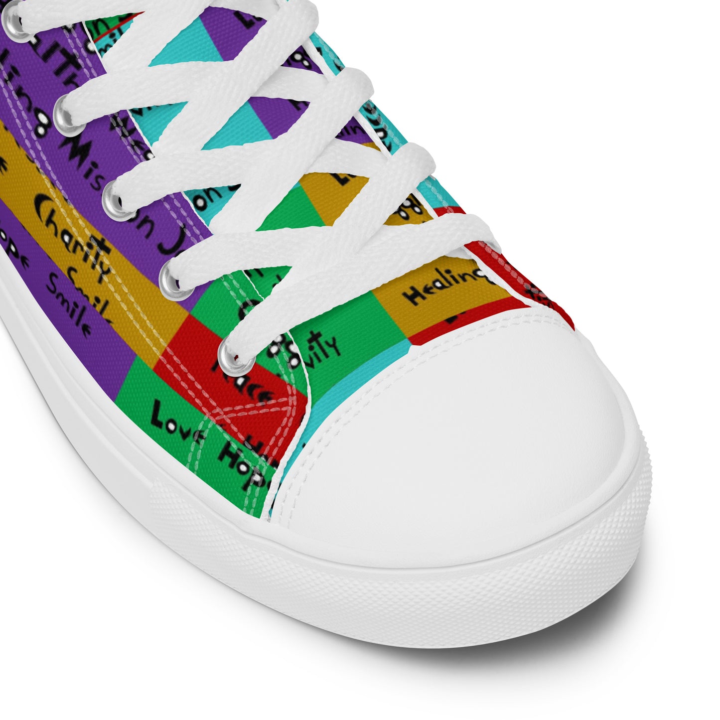 Women’s high top canvas shoes