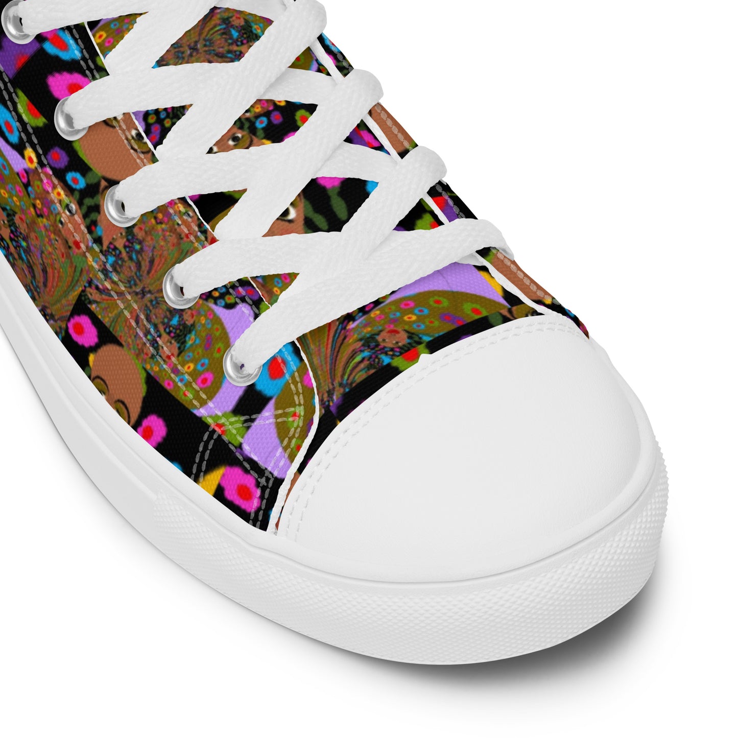 Women’s high top canvas shoes