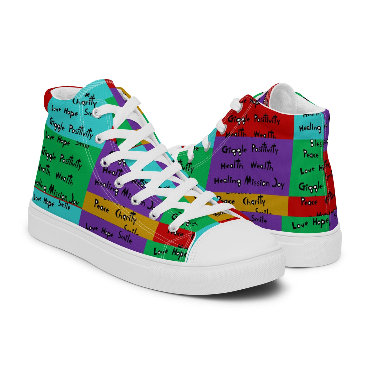 Women’s high top canvas shoes