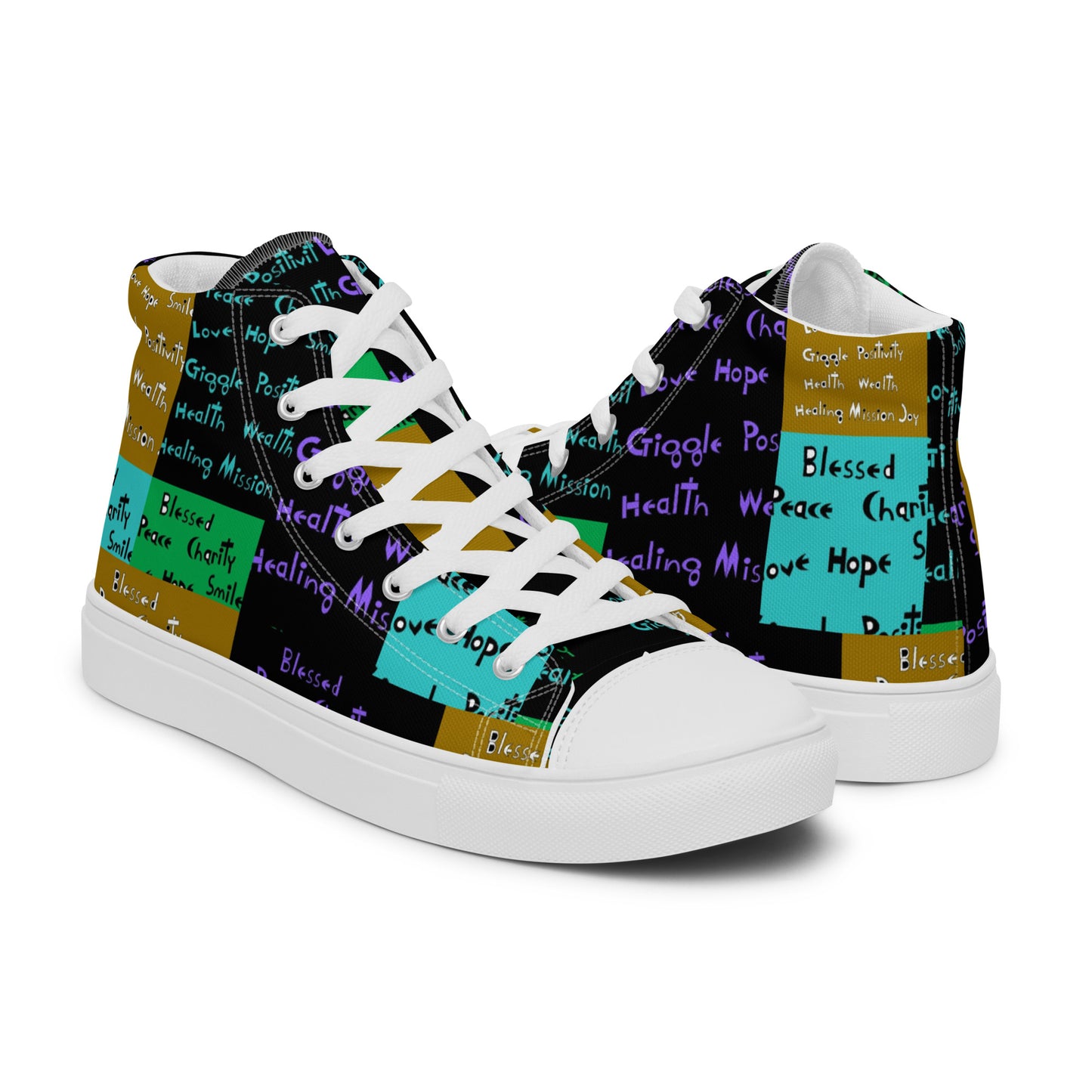 Women’s high top canvas shoes