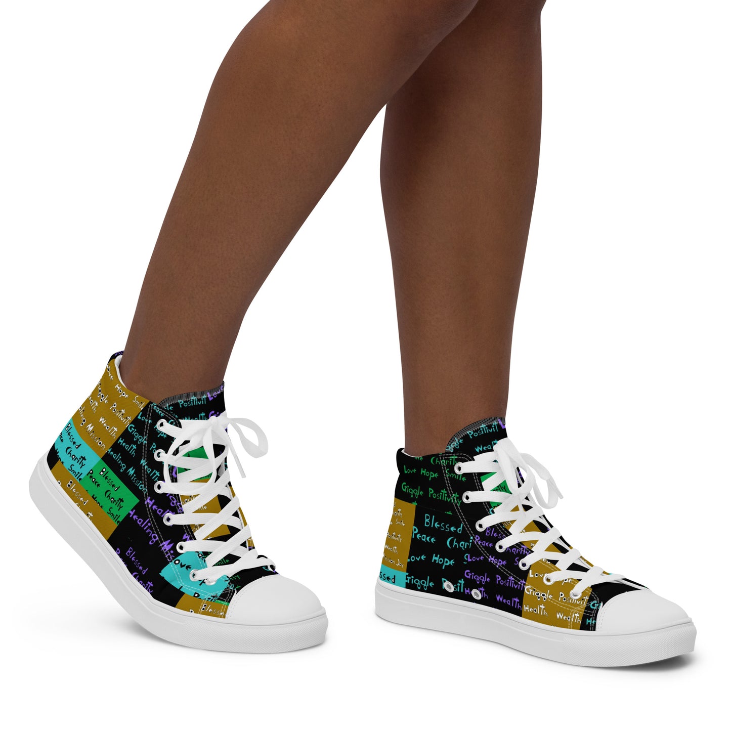 Women’s high top canvas shoes