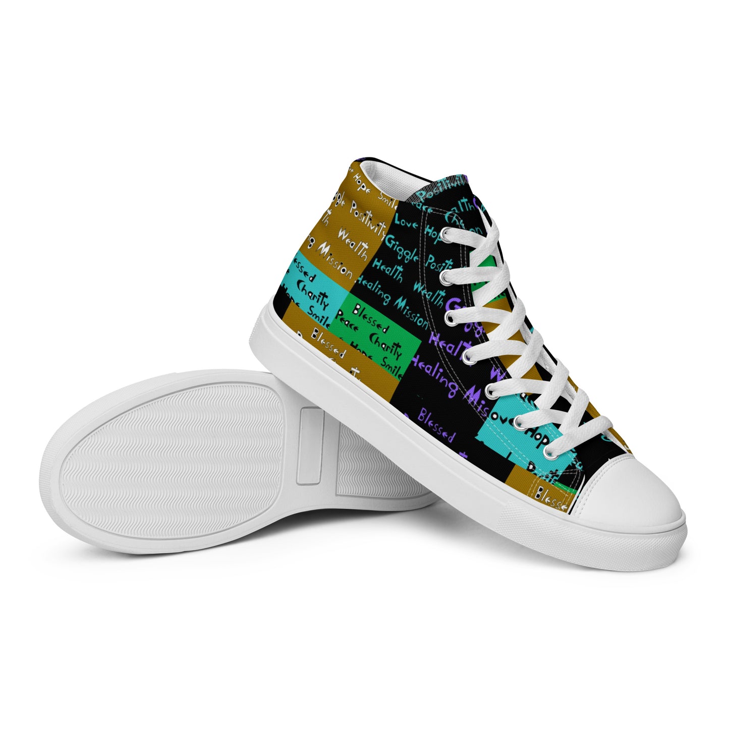 Women’s high top canvas shoes