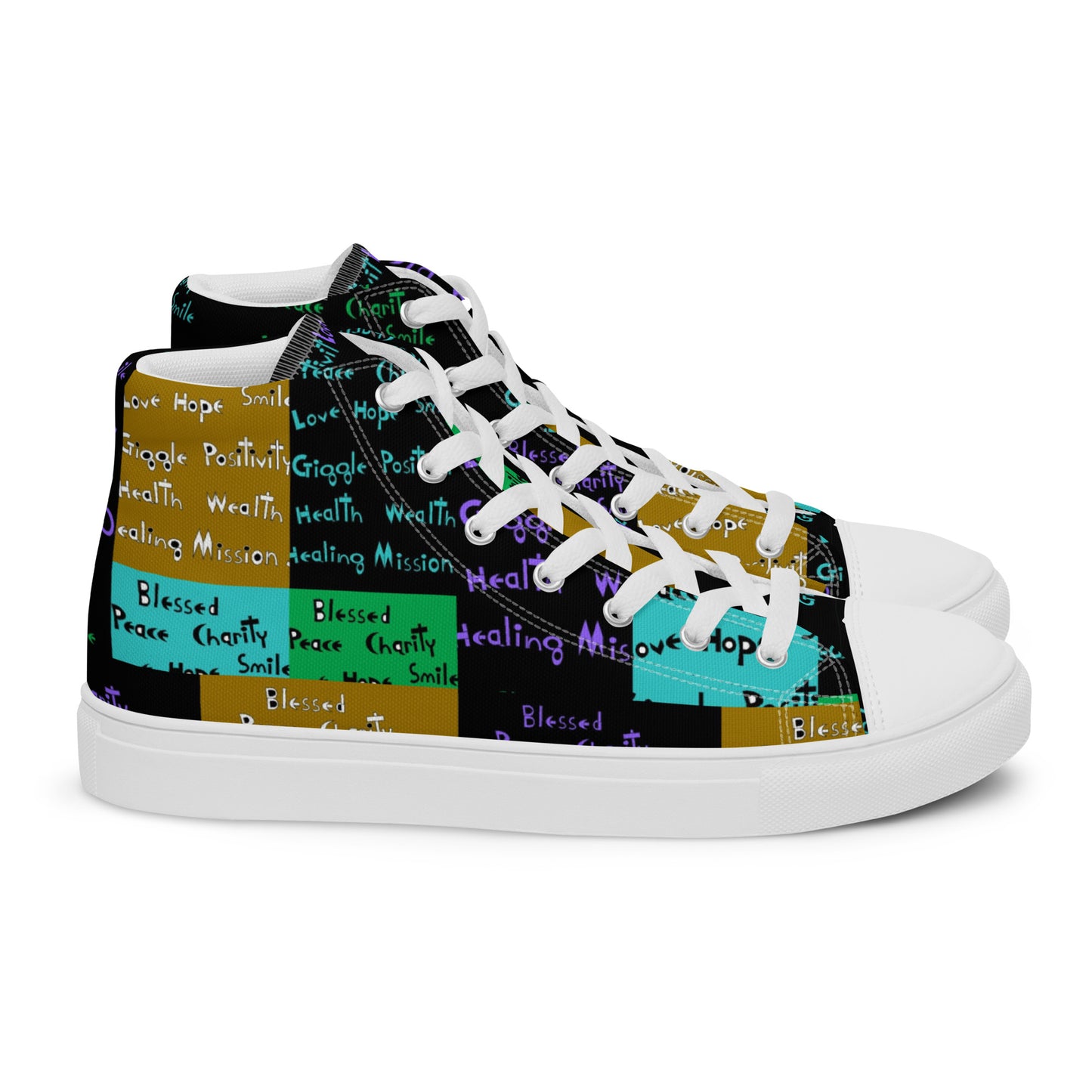 Women’s high top canvas shoes