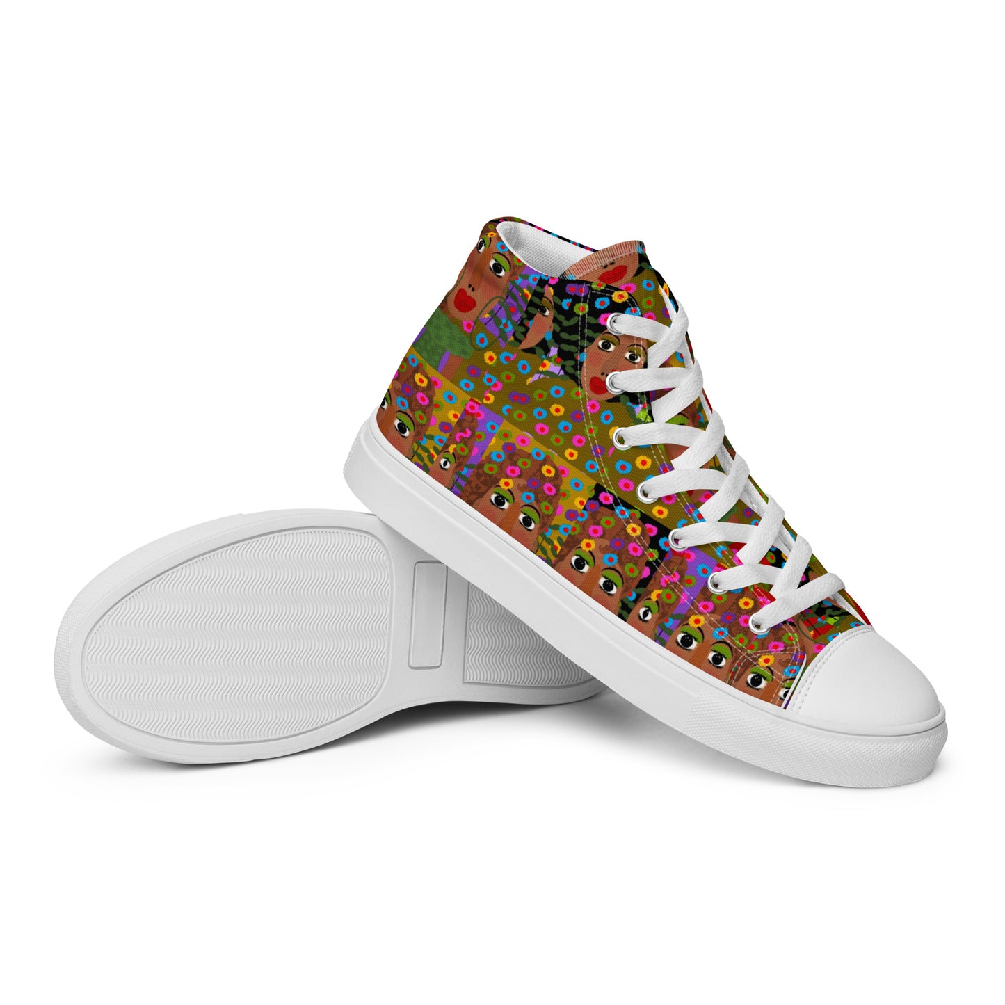 Women’s high top canvas shoes