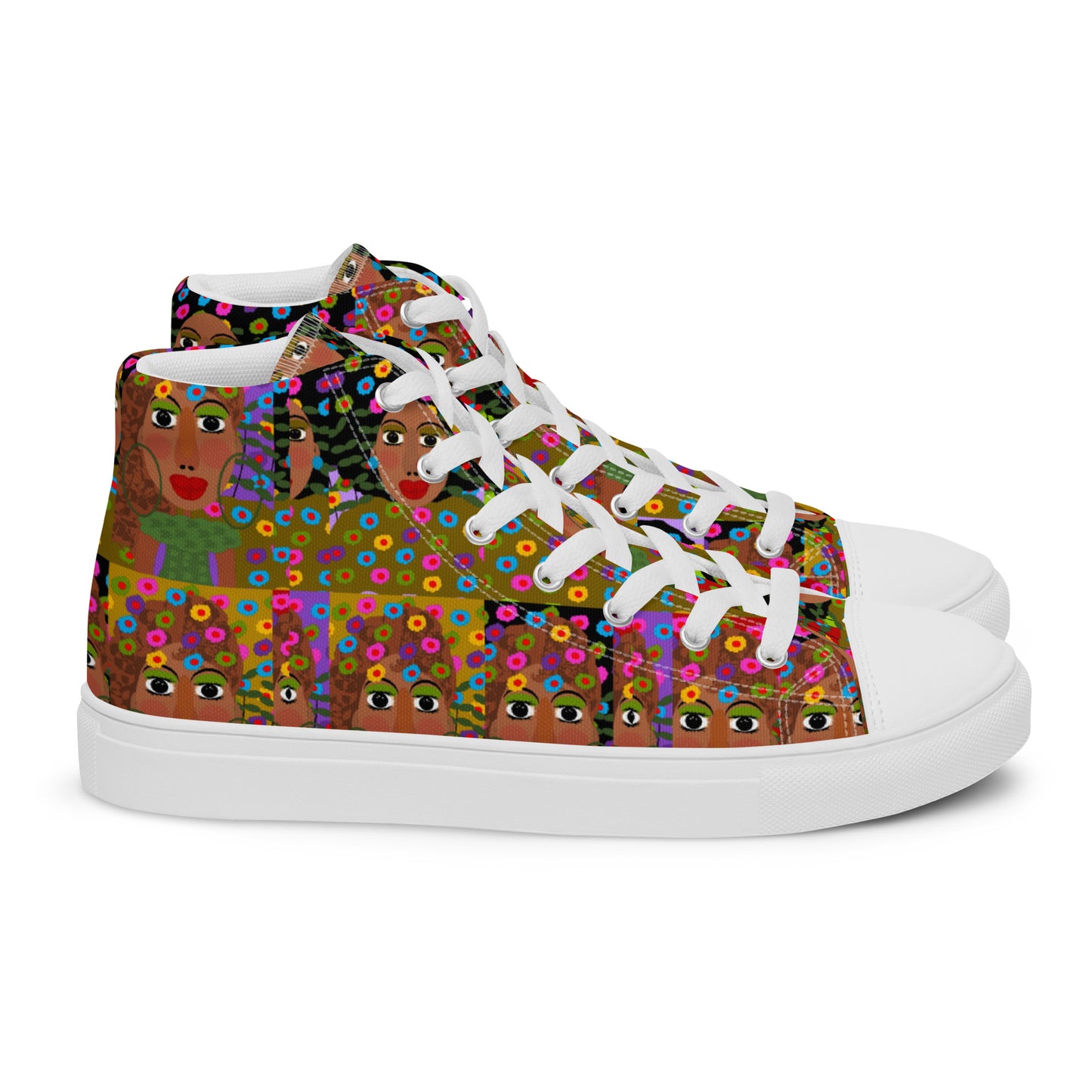 Women’s high top canvas shoes