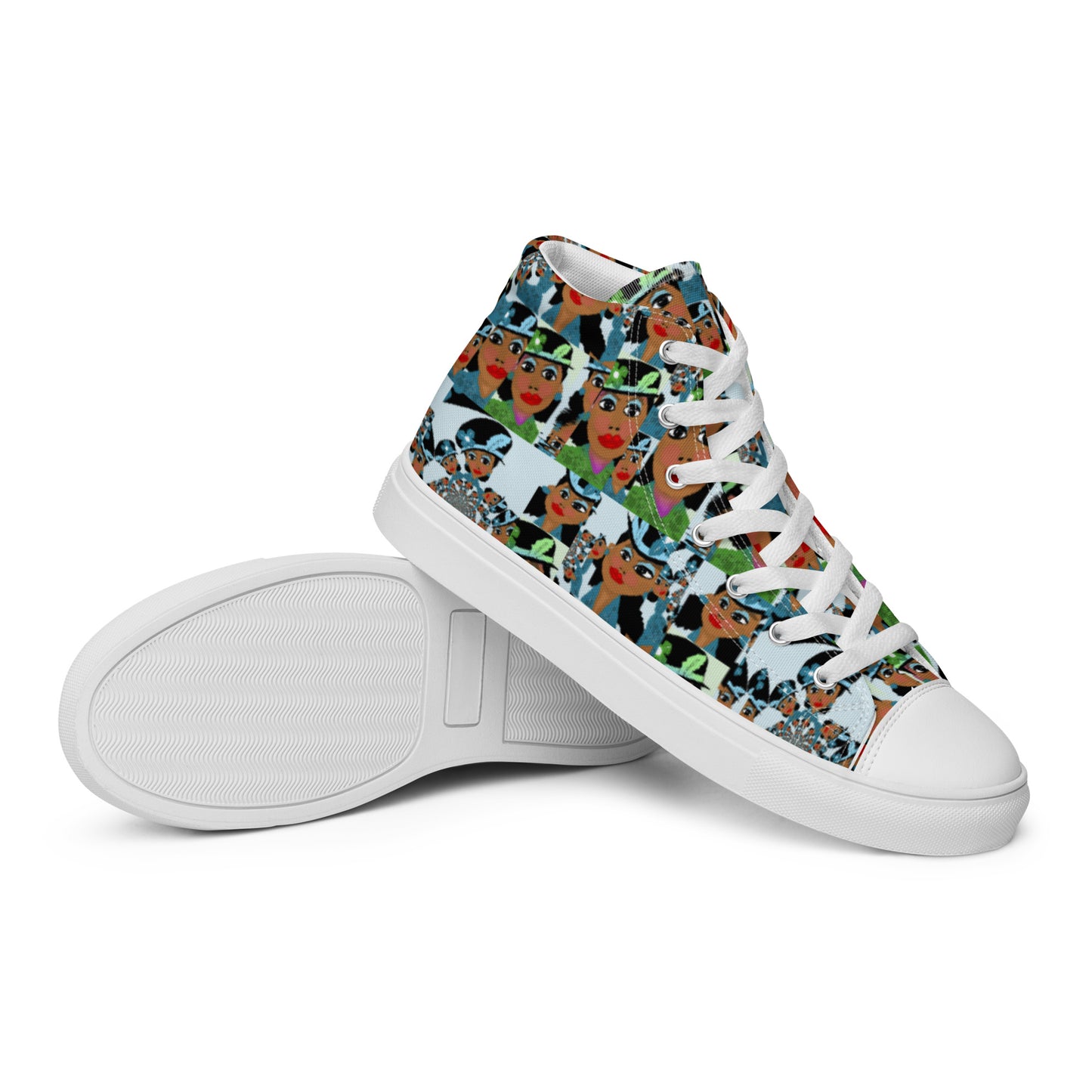 Women’s high top canvas shoes