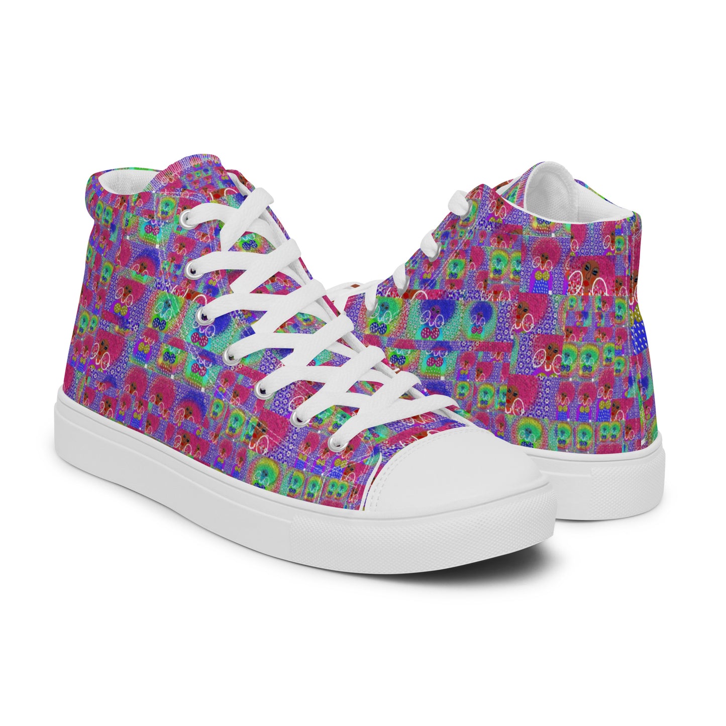 Women’s high top canvas shoes