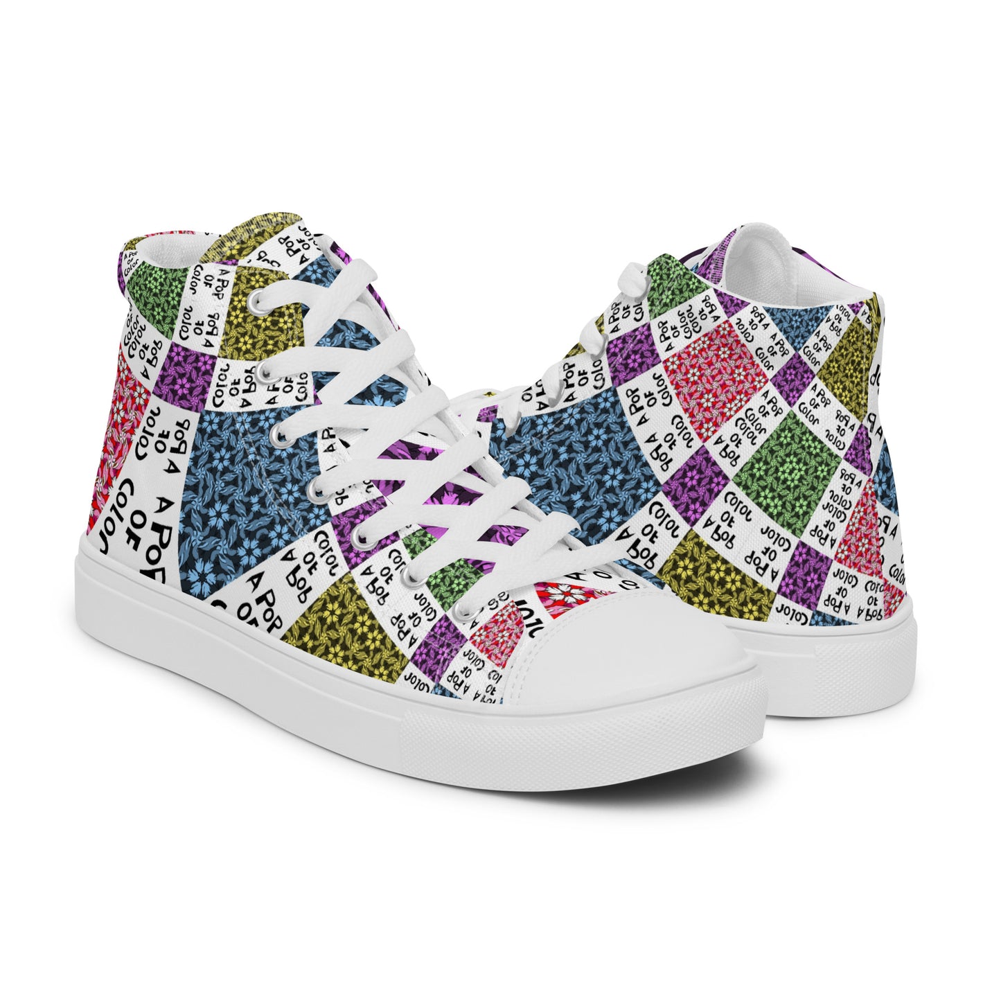 Women’s high top canvas shoes