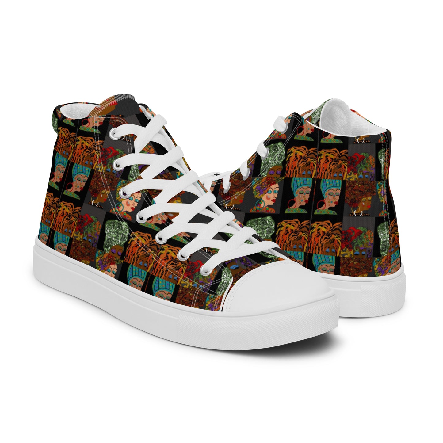 Women’s high top canvas shoes