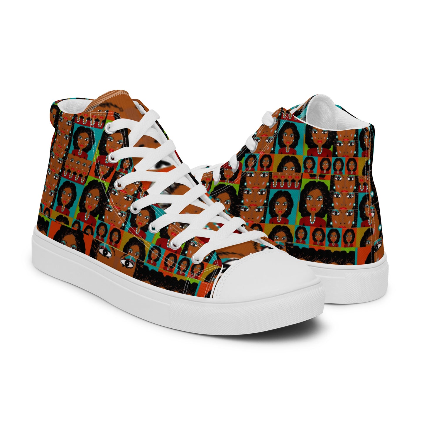 Women’s high top canvas shoes