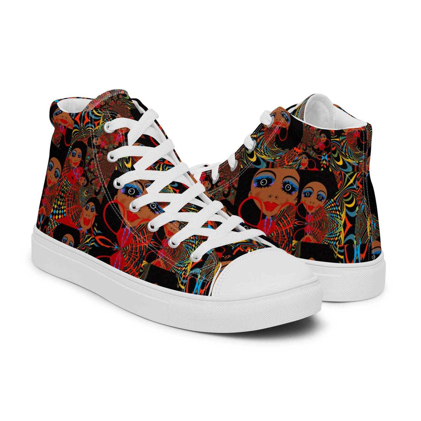 Women’s high top canvas shoes