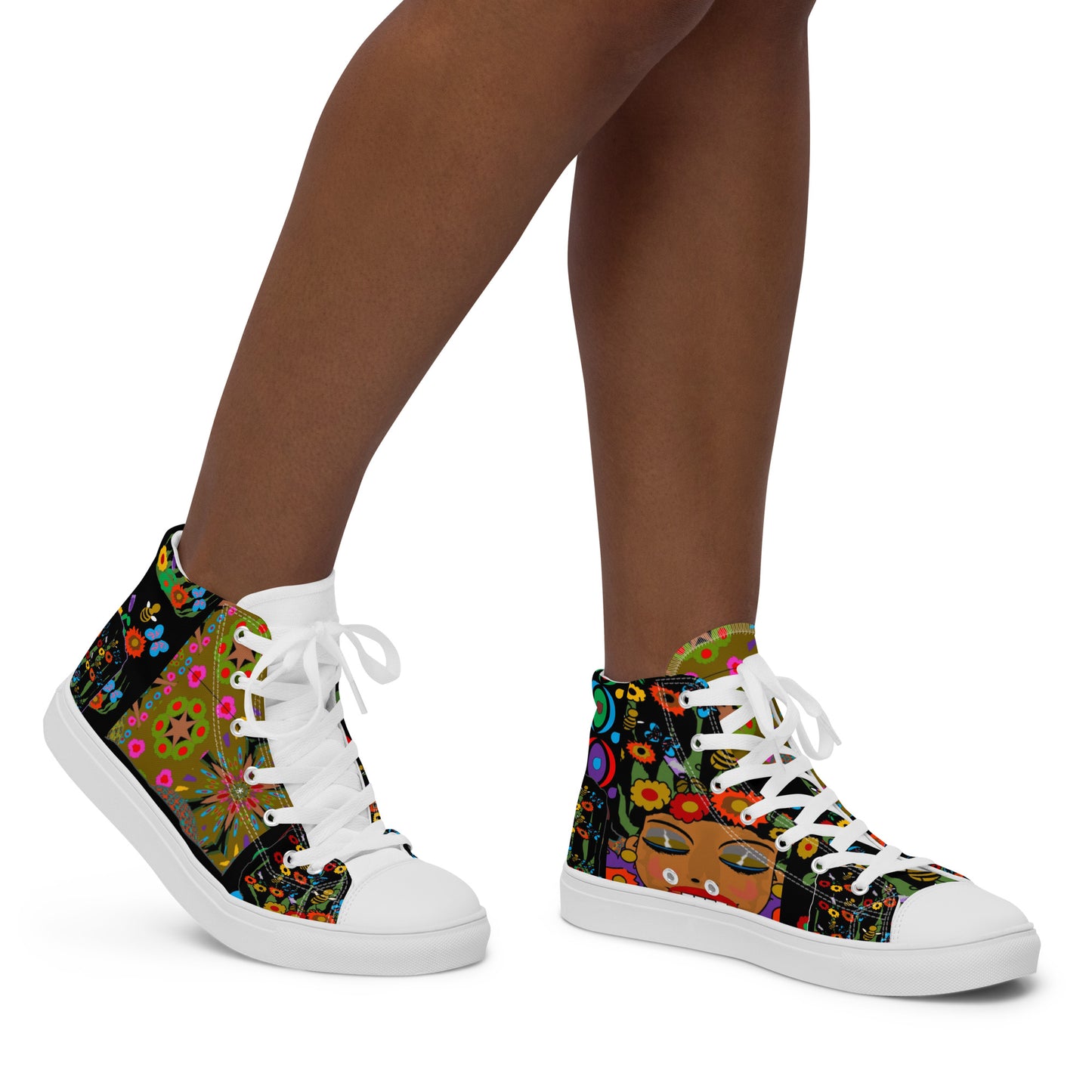 Women’s high top canvas shoes