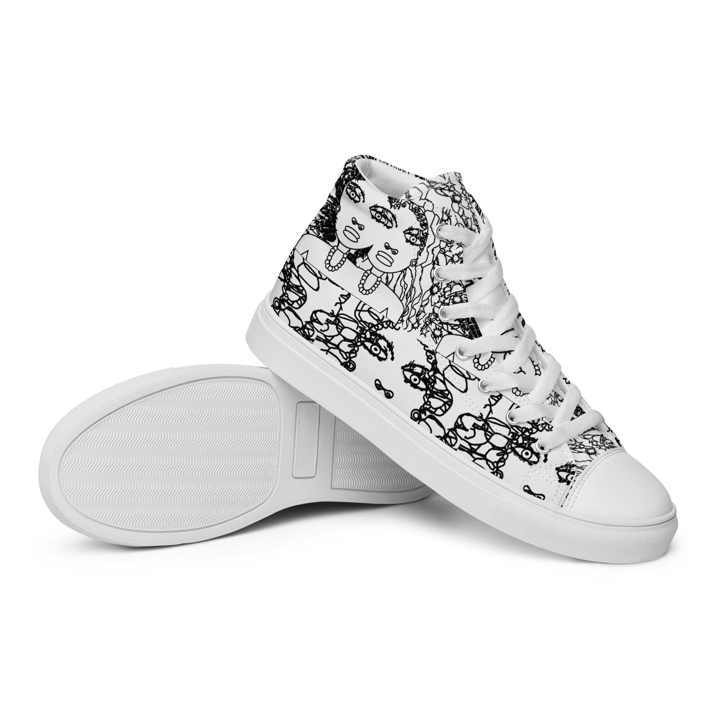 Women’s high top canvas shoes