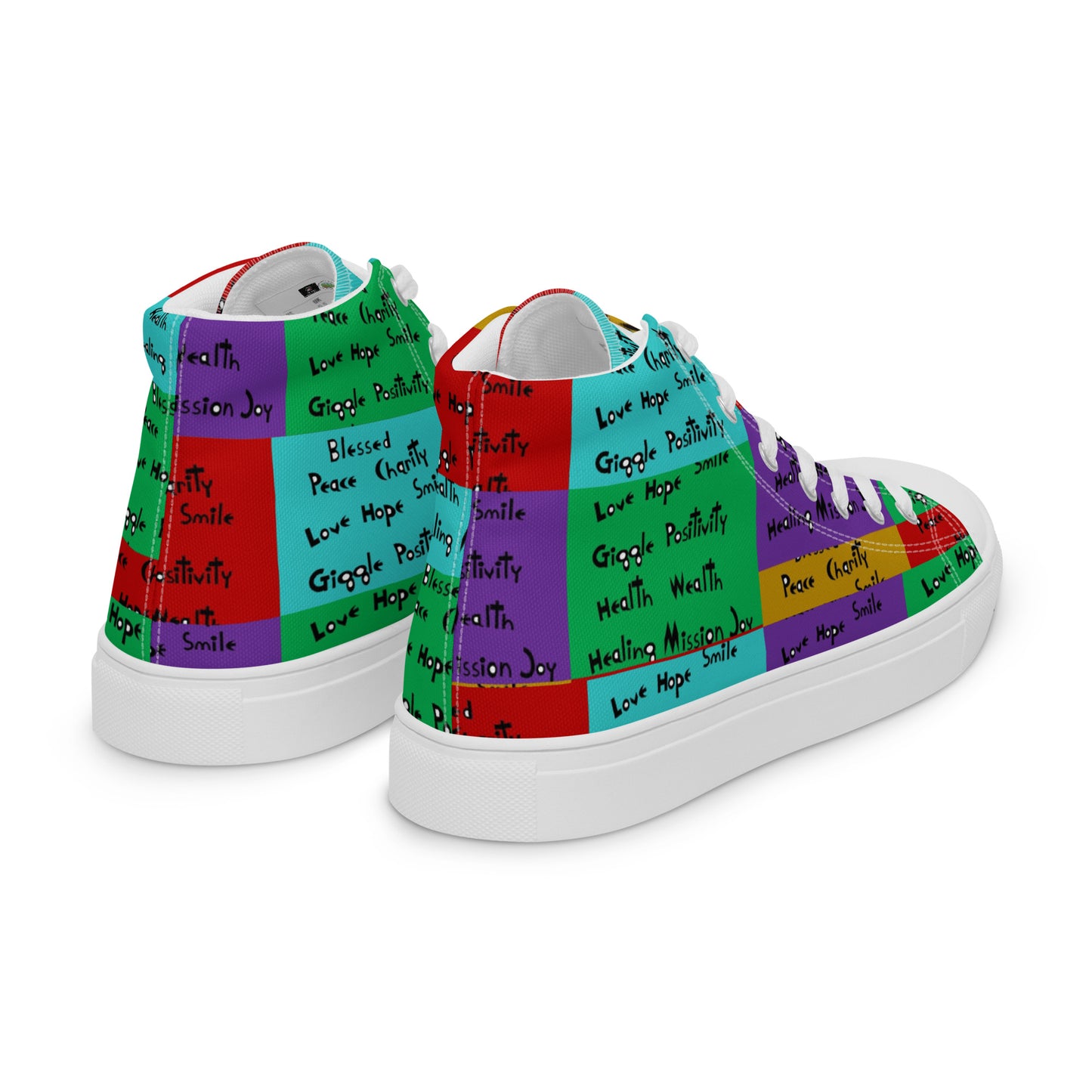 Women’s high top canvas shoes