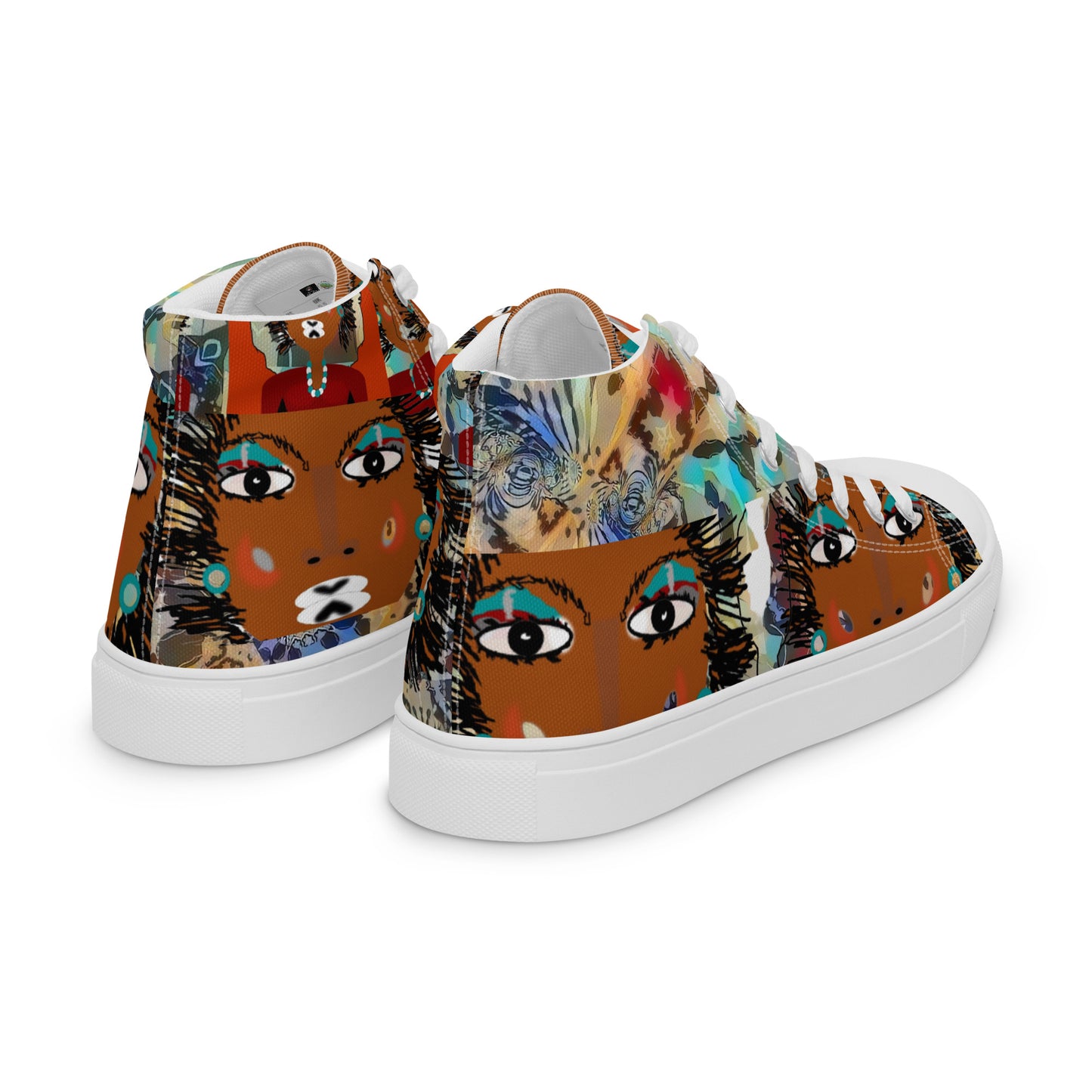 Women’s high top canvas shoes