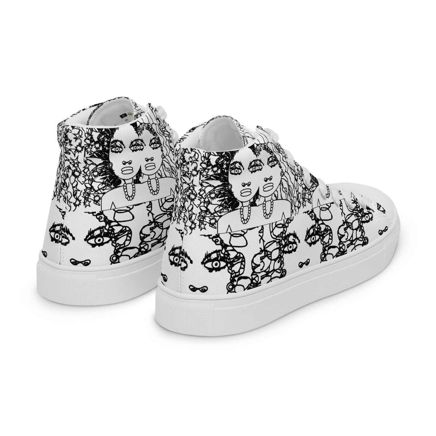 Women’s high top canvas shoes