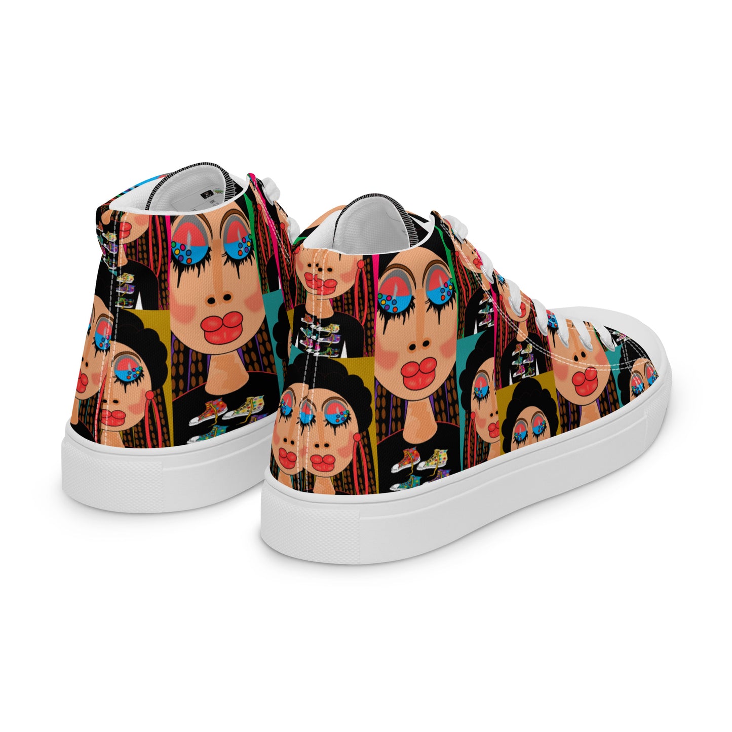 Women’s high top canvas shoes