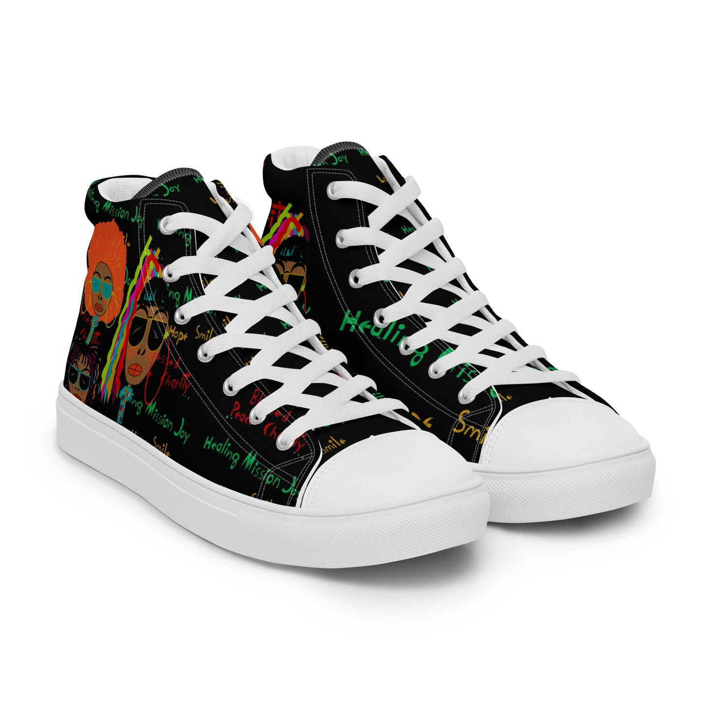 Women’s high top canvas shoes