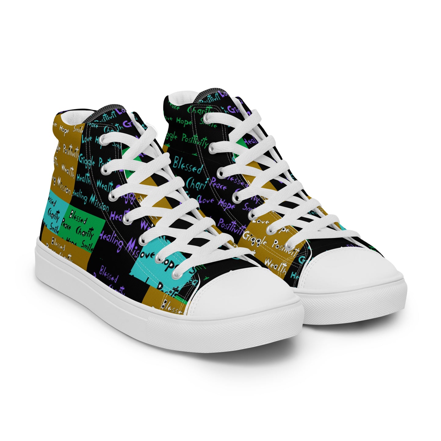 Women’s high top canvas shoes