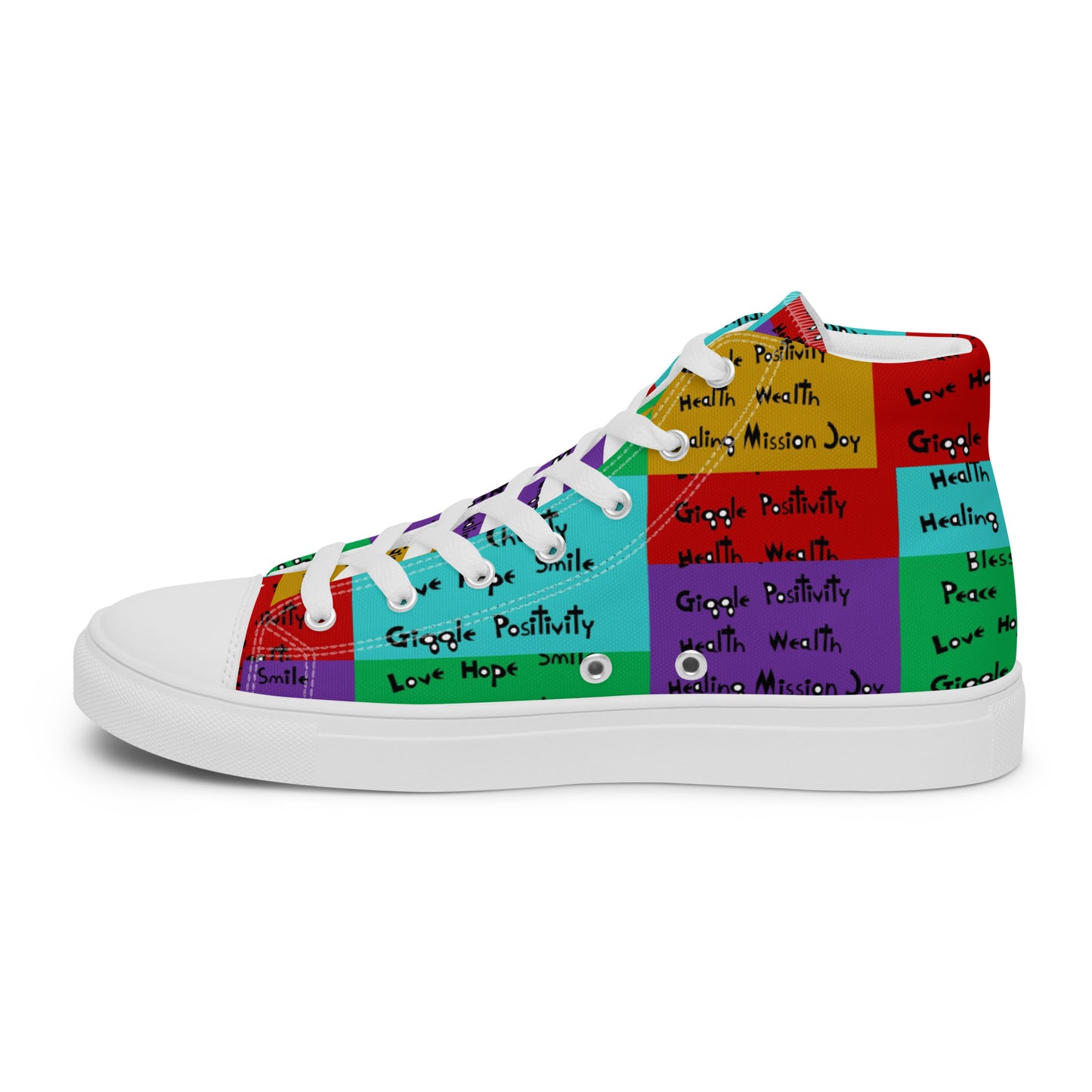 Women’s high top canvas shoes