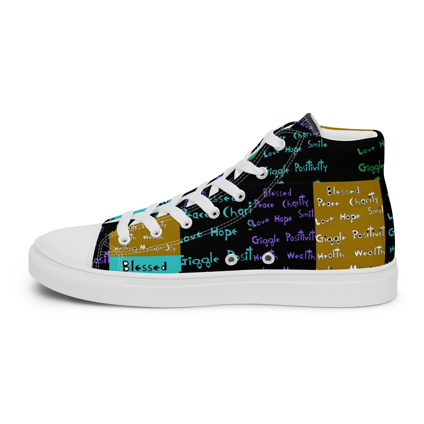 Women’s high top canvas shoes