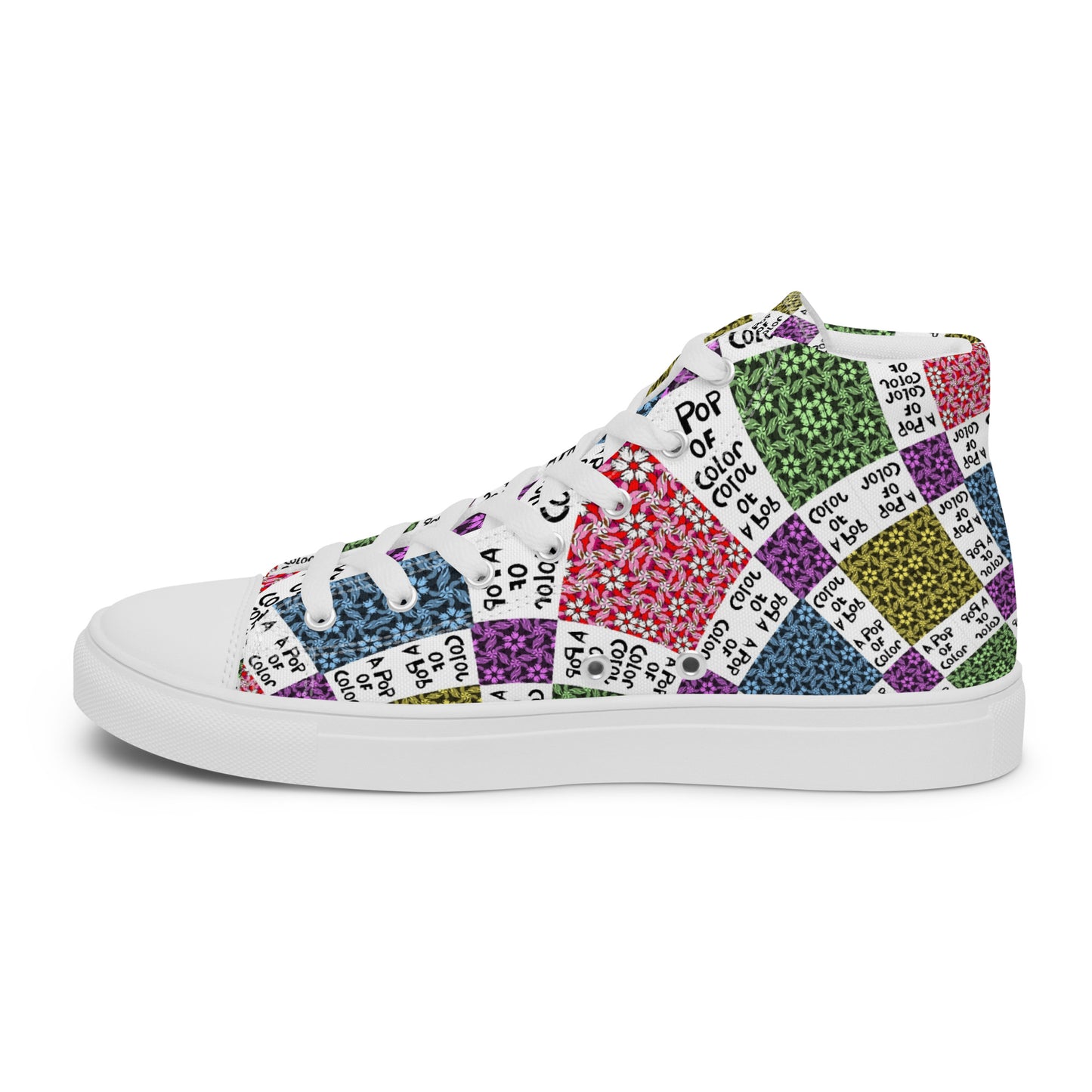 Women’s high top canvas shoes