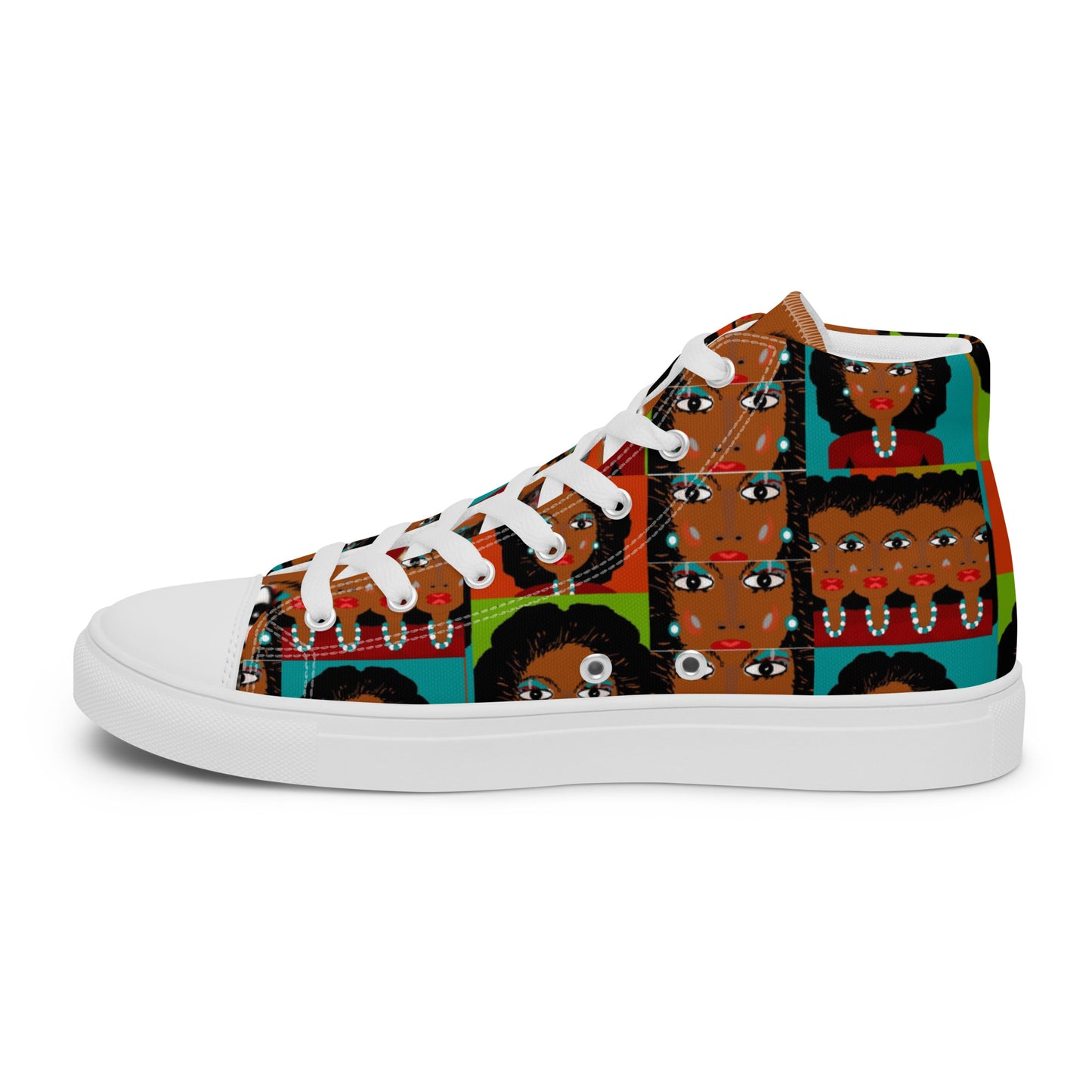 Women’s high top canvas shoes