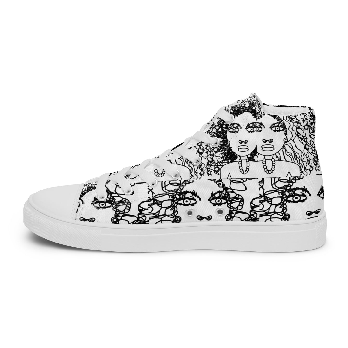 Women’s high top canvas shoes