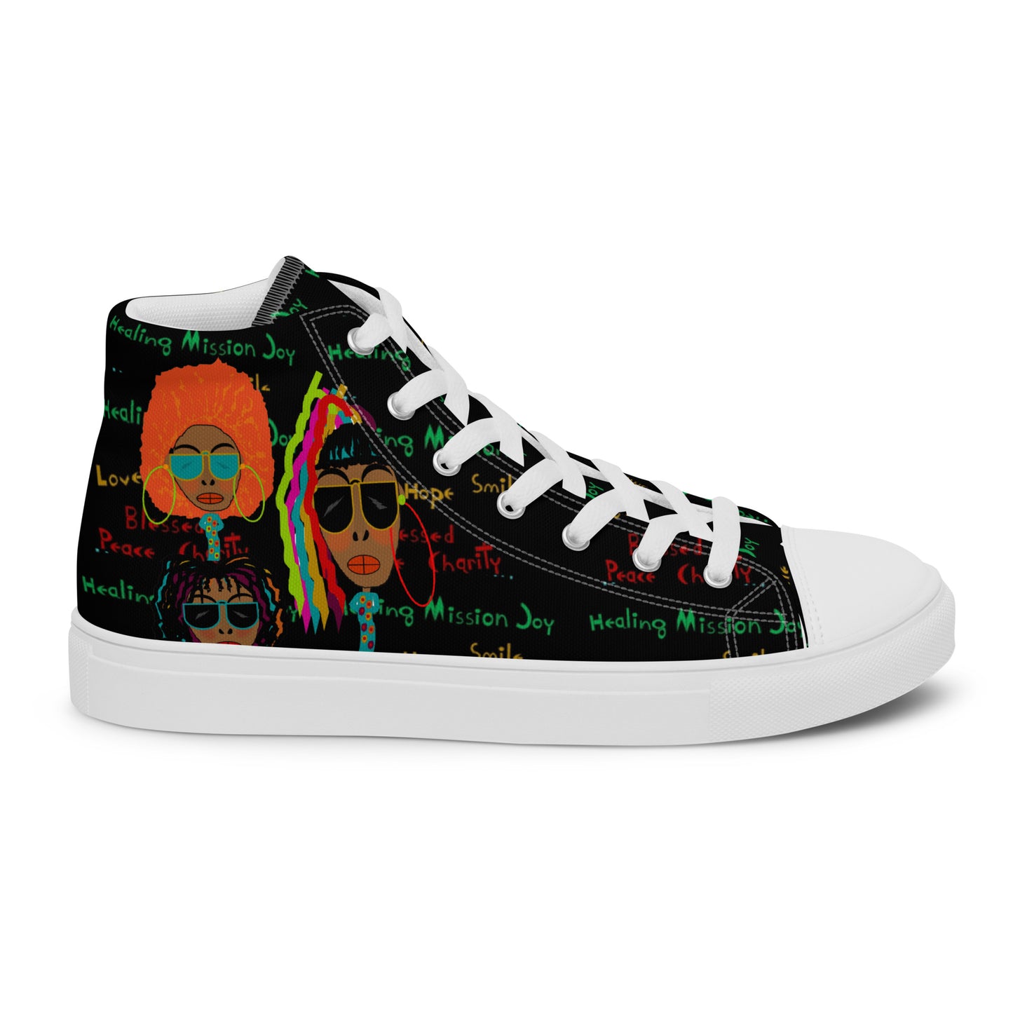 Women’s high top canvas shoes