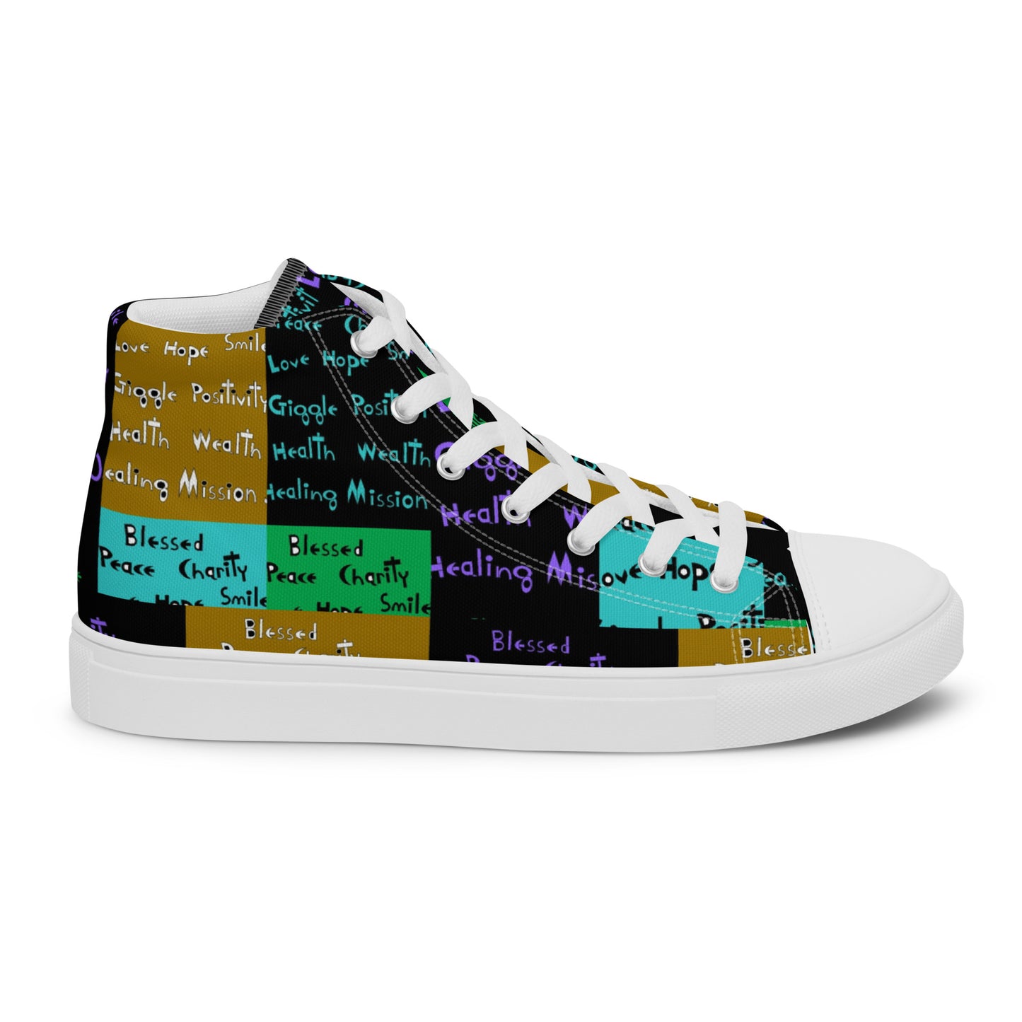 Women’s high top canvas shoes