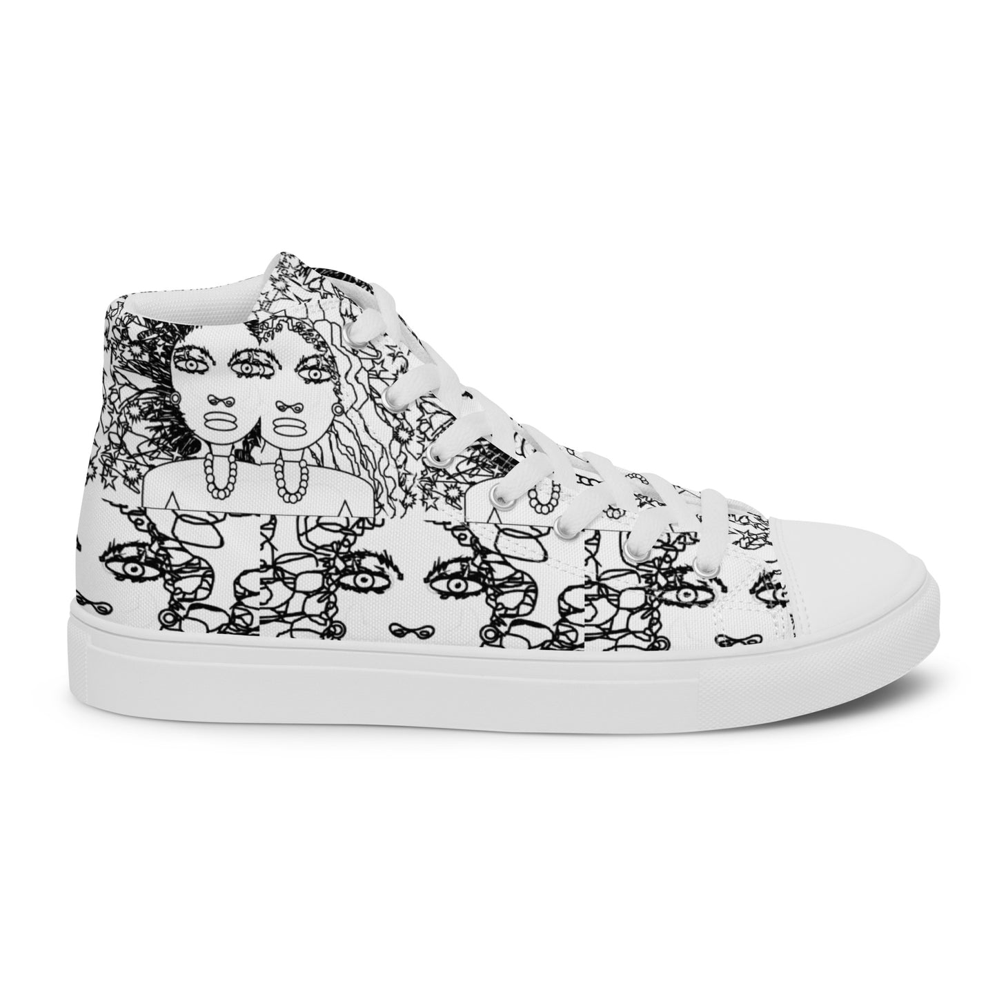 Women’s high top canvas shoes