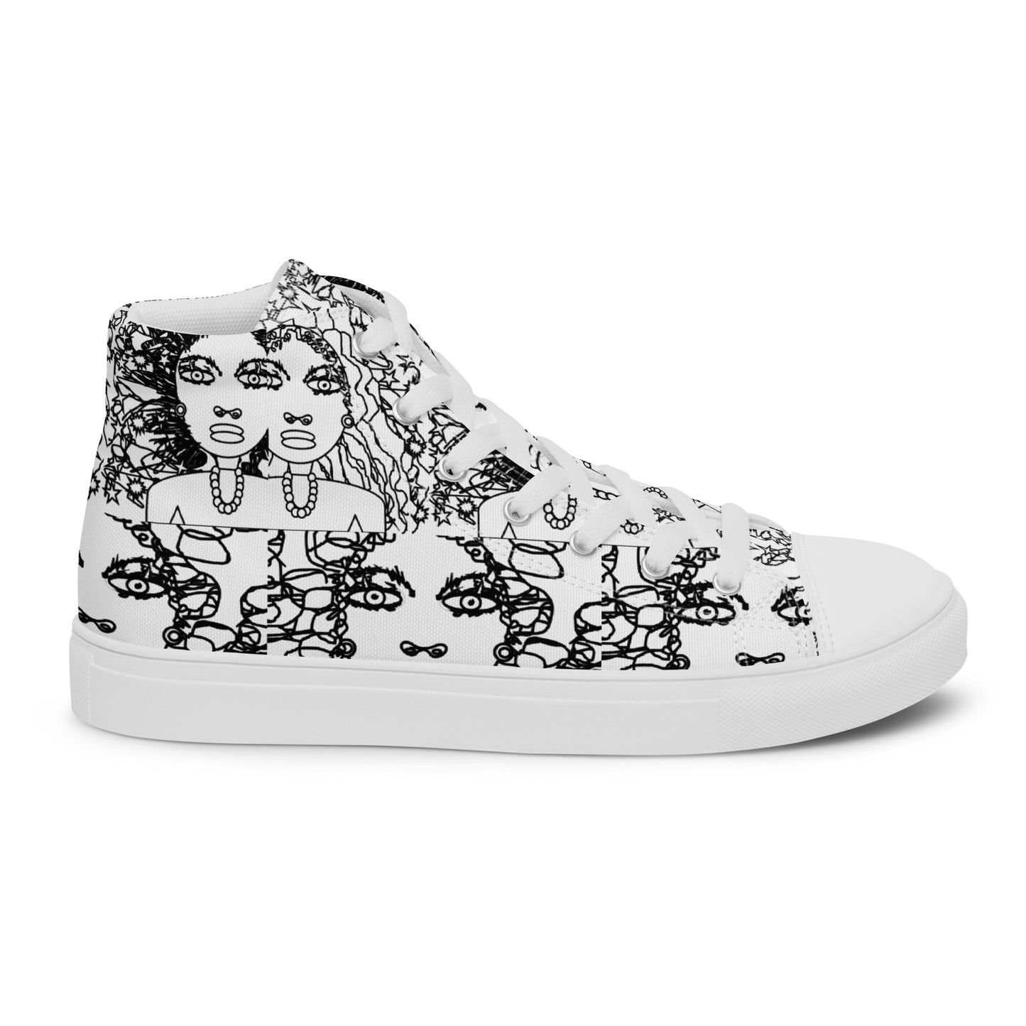 Women’s high top canvas shoes