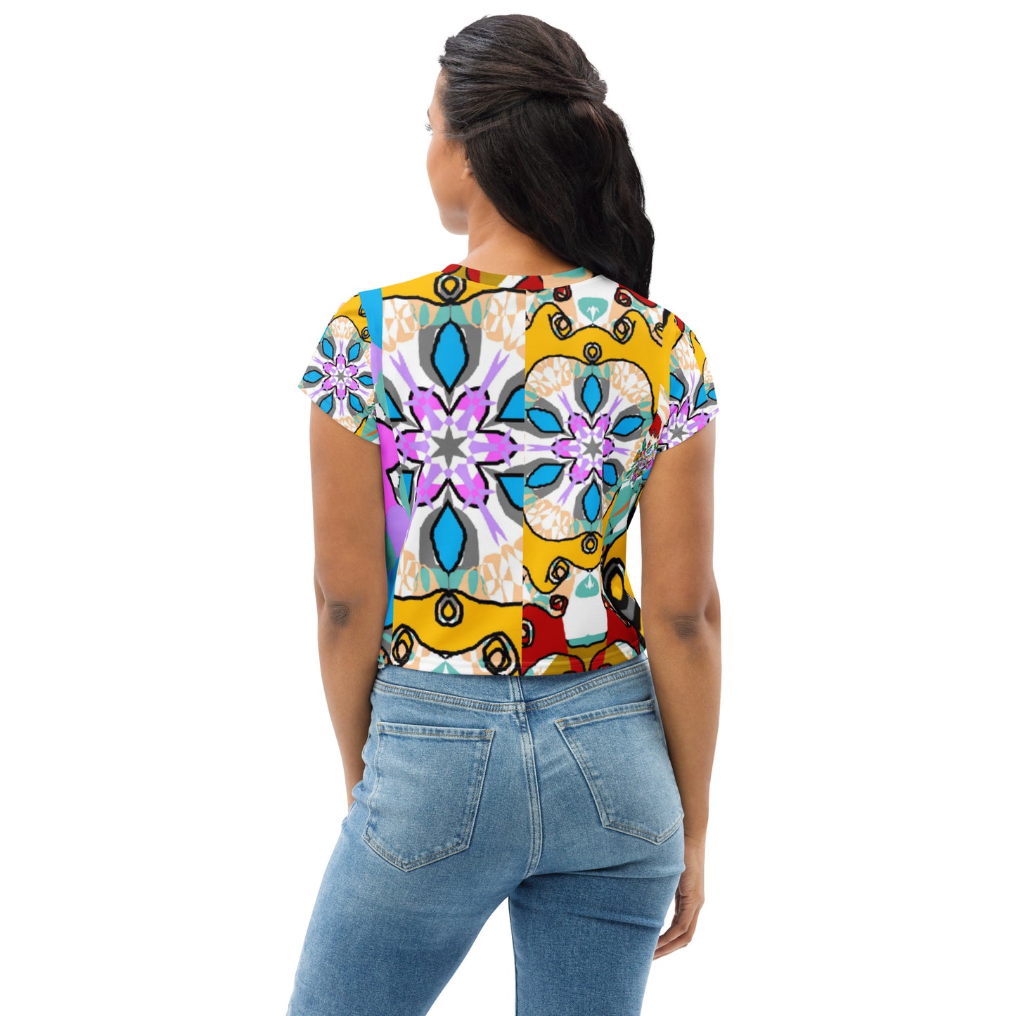 All-Over Print Crop Tee