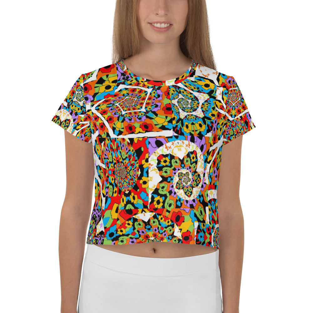 All-Over Print Crop Tee