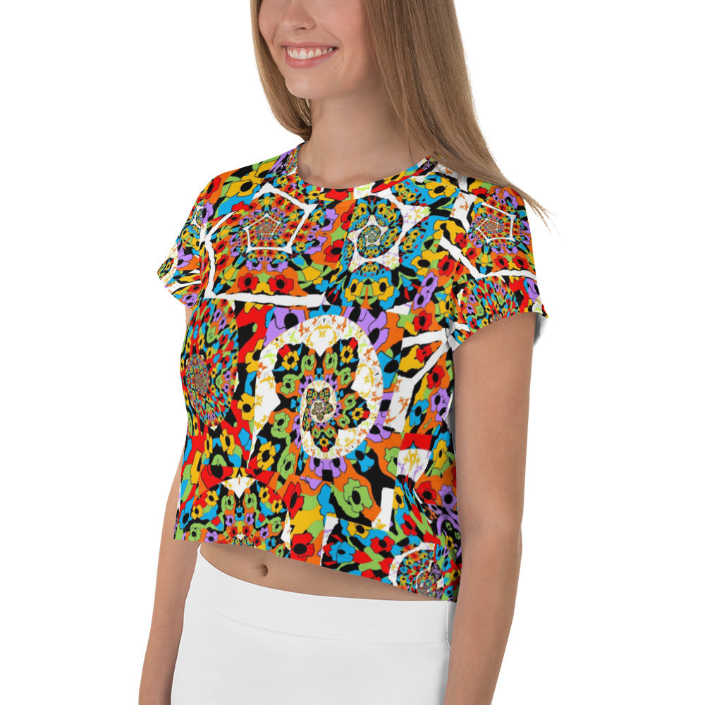 All-Over Print Crop Tee