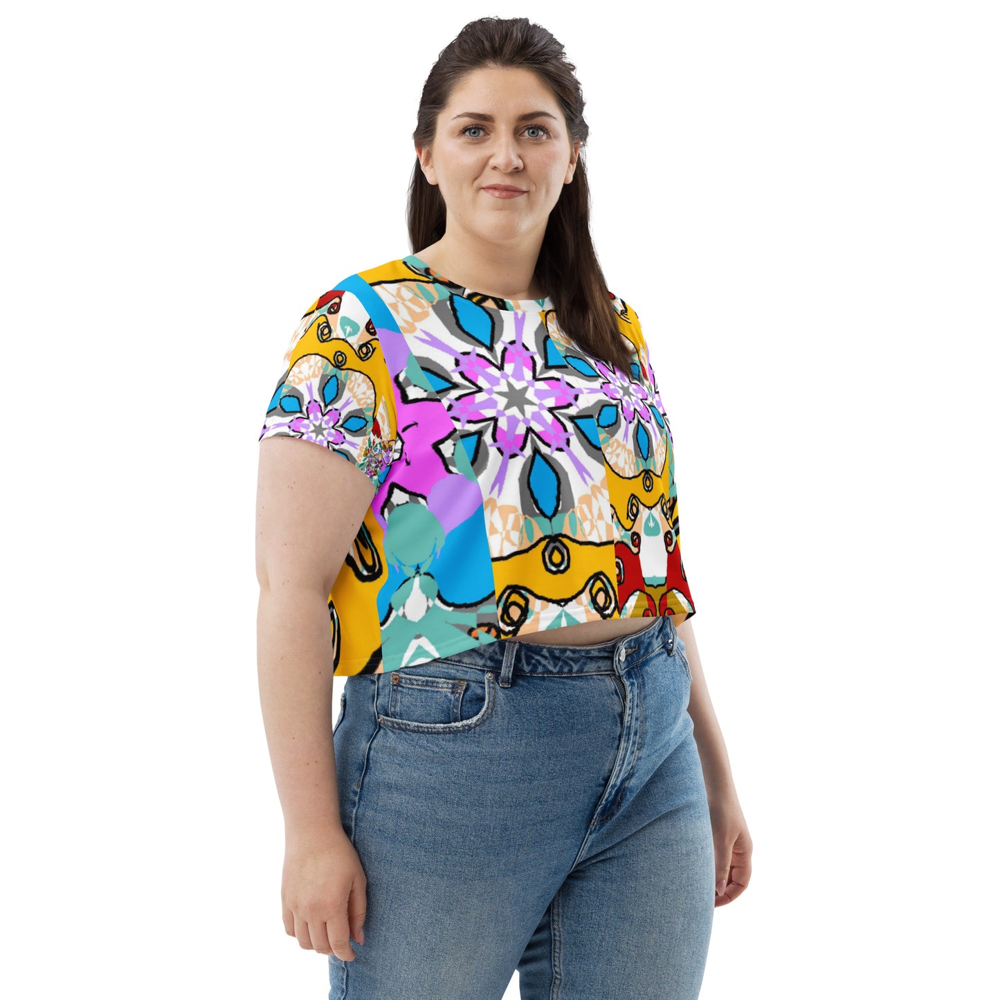 All-Over Print Crop Tee