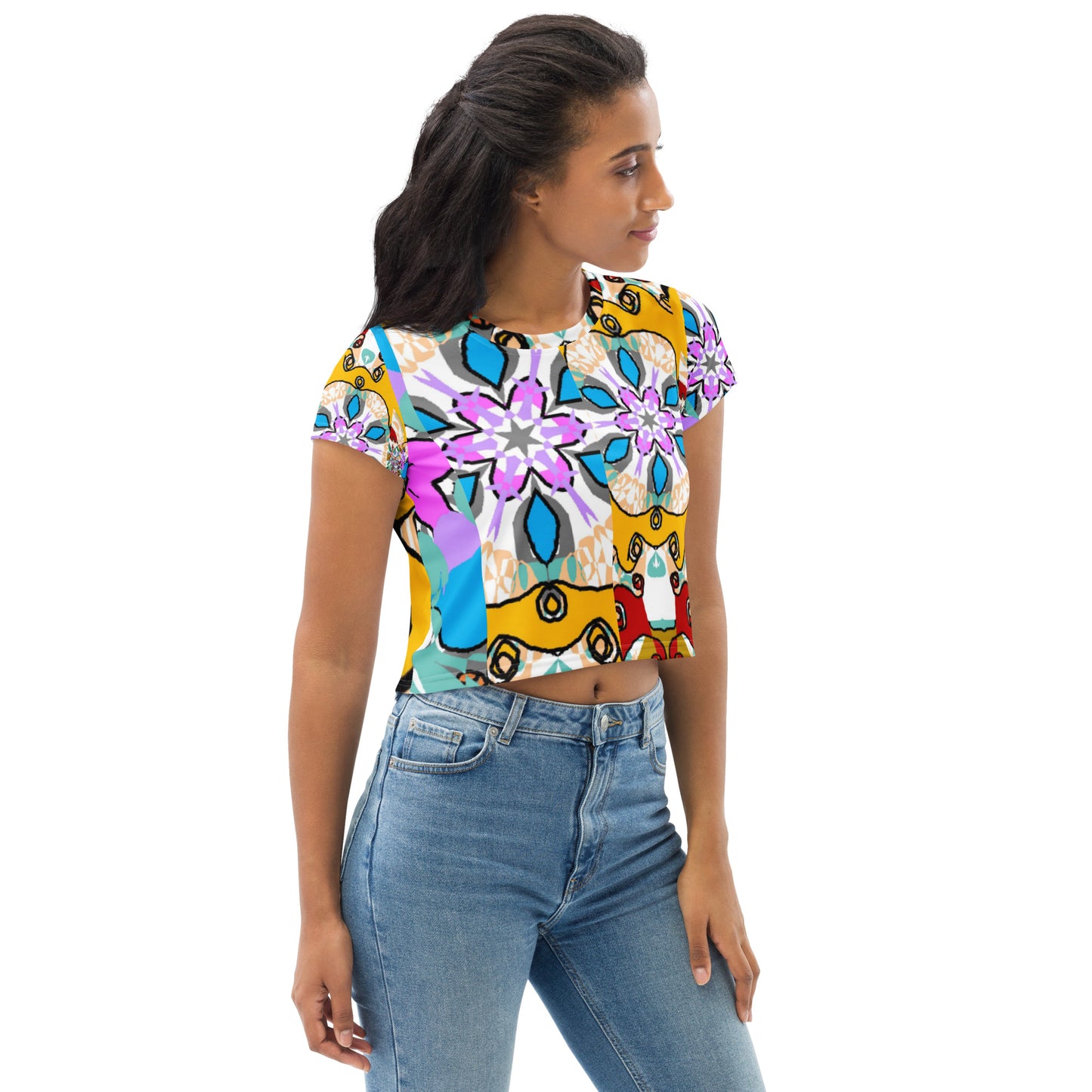 All-Over Print Crop Tee