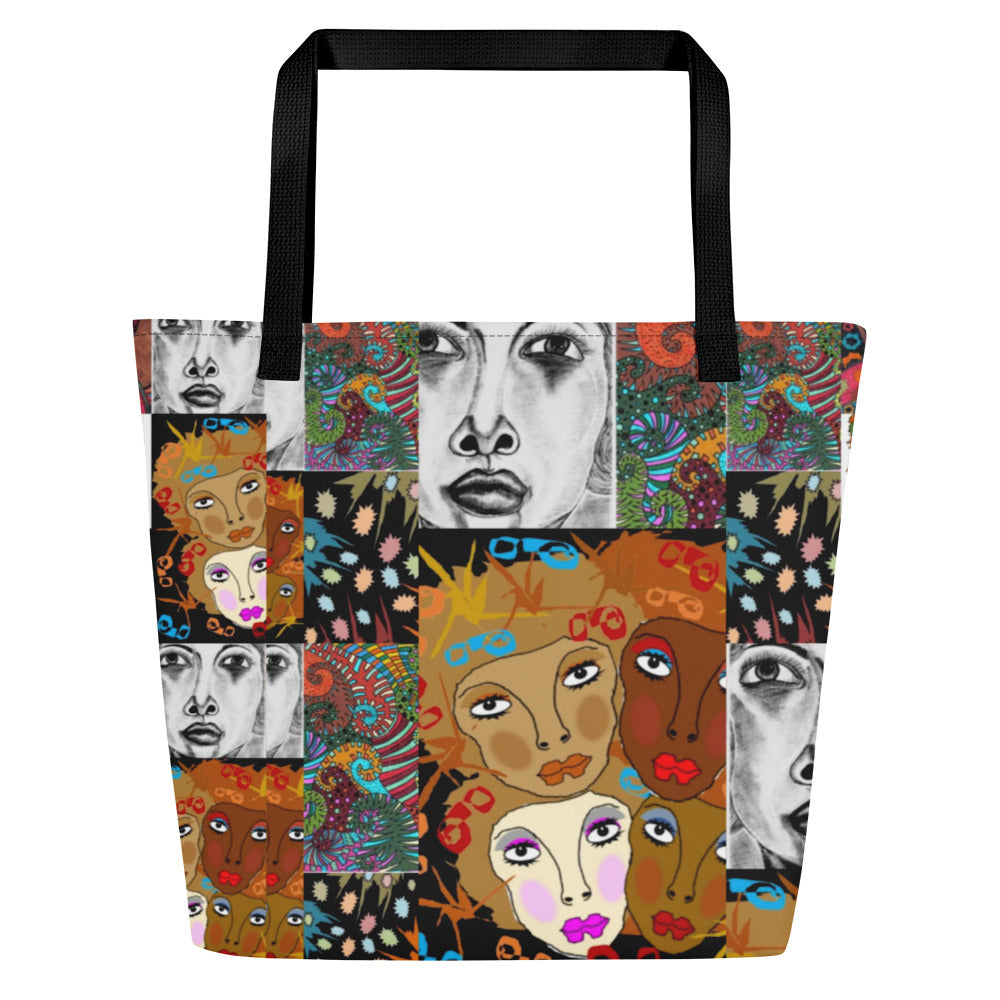 All-Over Print Large Tote Bag