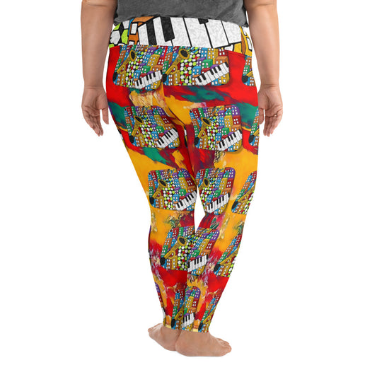 Sample All-Over Print Plus Size Leggings