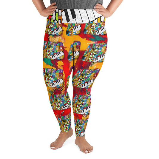 Sample All-Over Print Plus Size Leggings