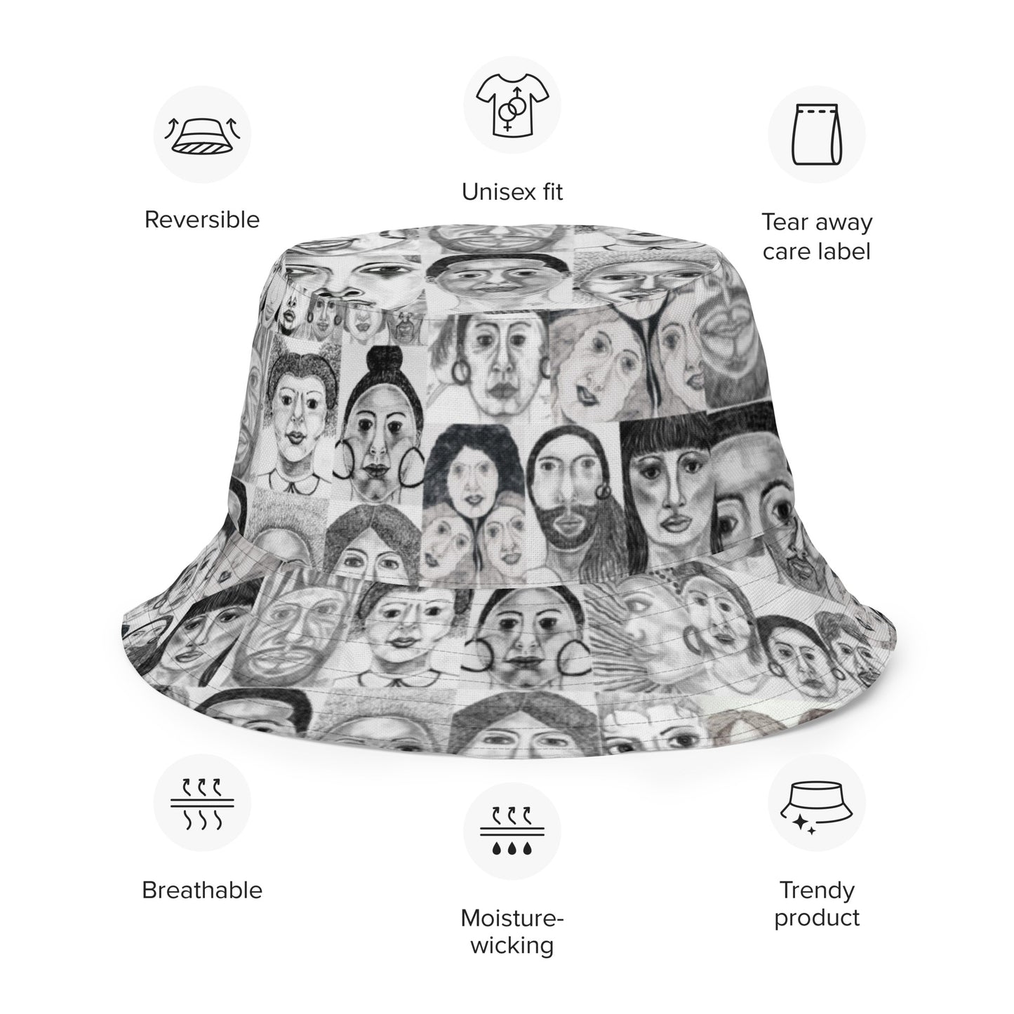 Reversible bucket hat