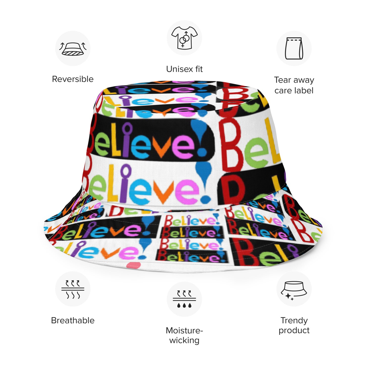 Reversible bucket hat