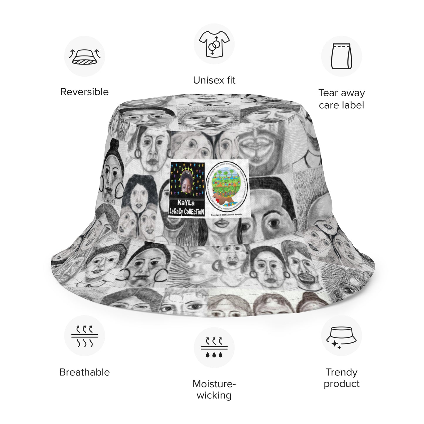 Reversible bucket hat