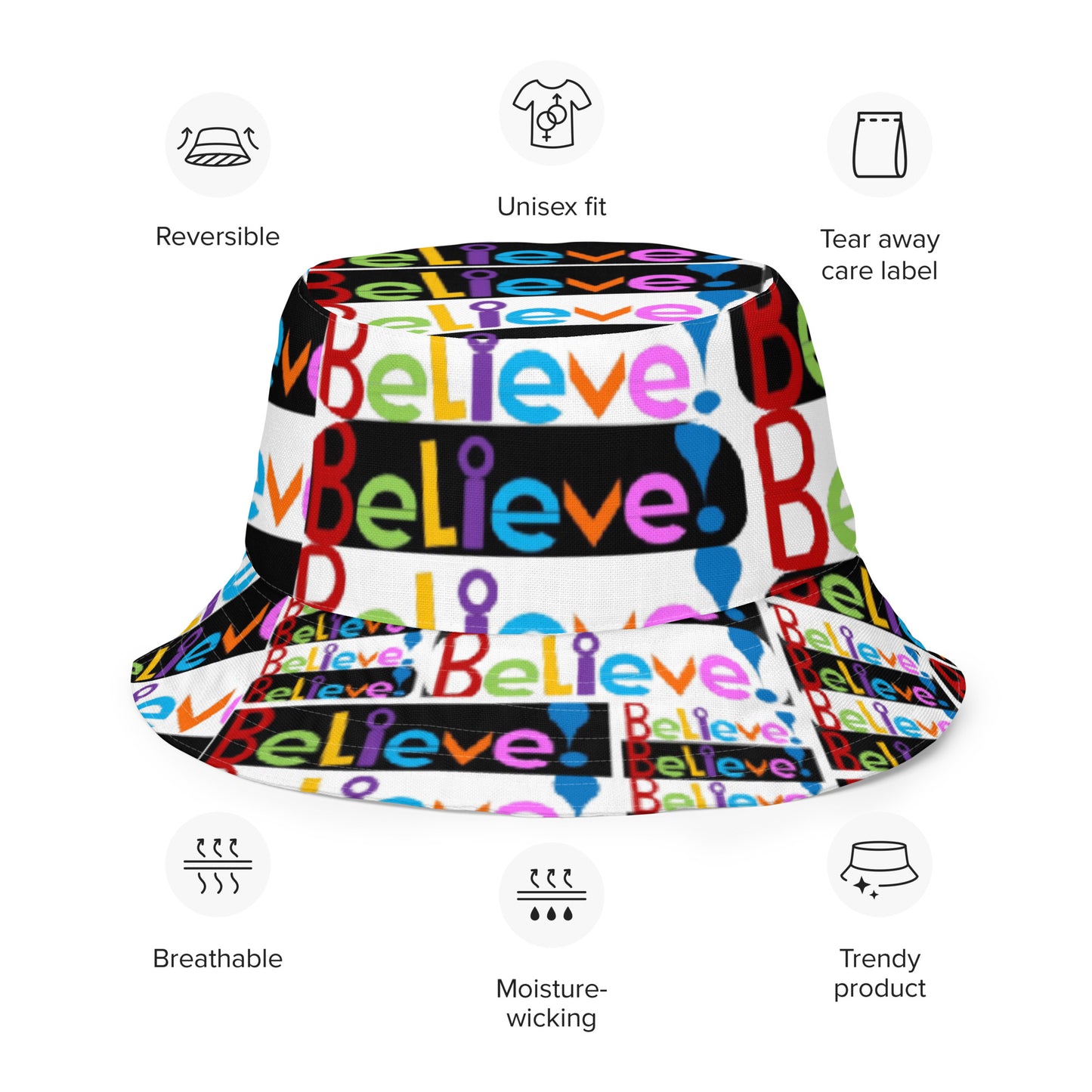 Reversible bucket hat